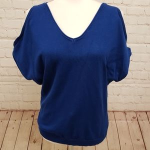 Joseph A Women's XS Cold Shoulder Knit Top Blouse